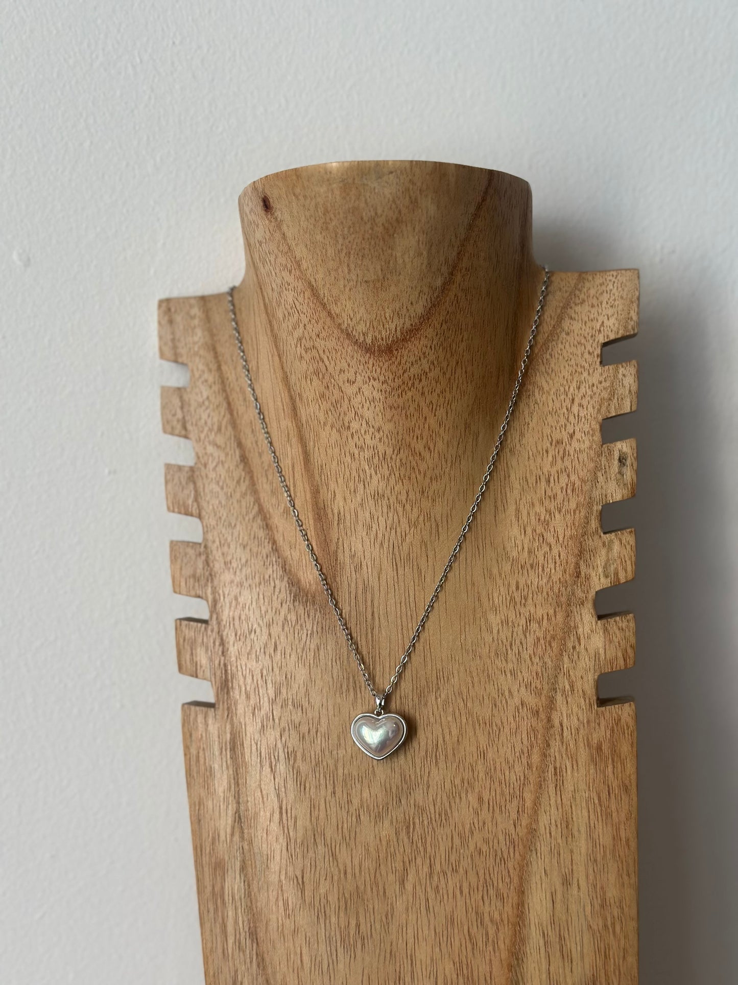 Colgante corazón plata