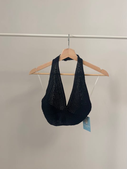 Top Negro Crochet  | Tendencia Moda 2025