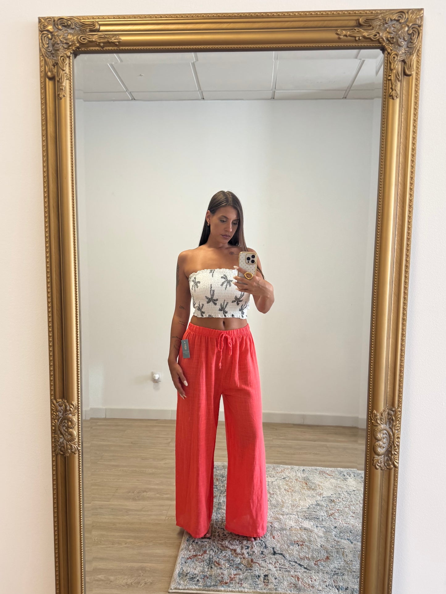 Pantalón Lino Coral | Tendencia Moda 2025