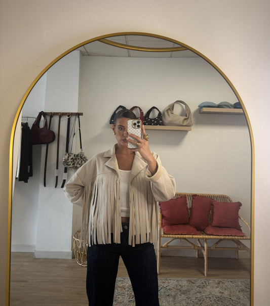 Chaqueta Antelina Flecos