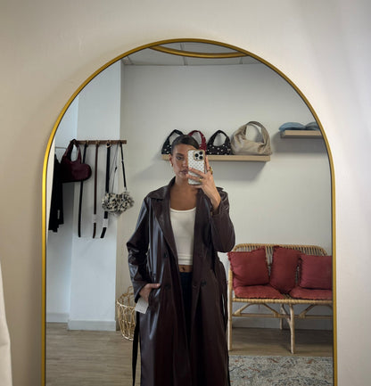 Gabardina Larga Polipiel