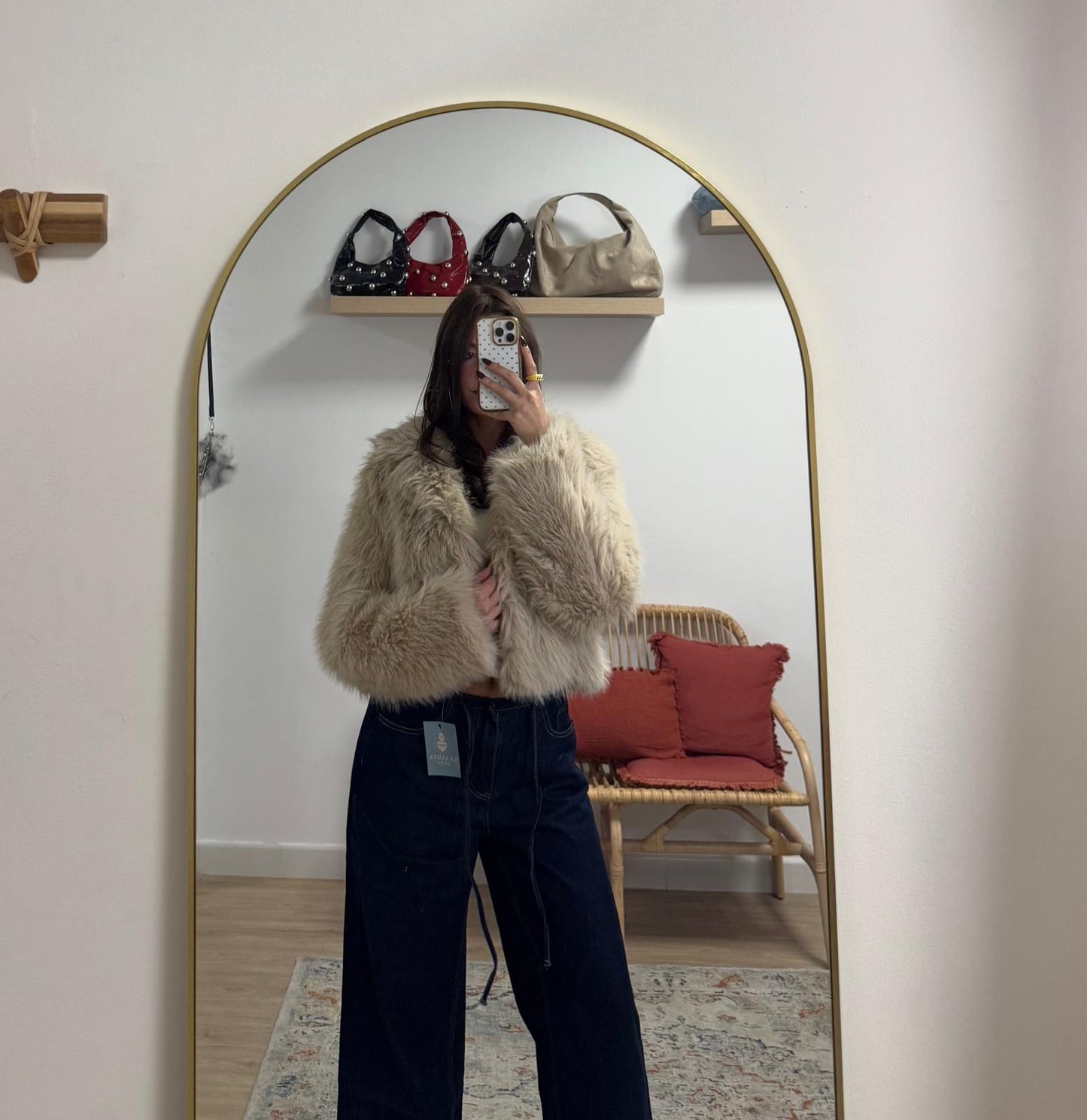 Abrigo chocolate blanco