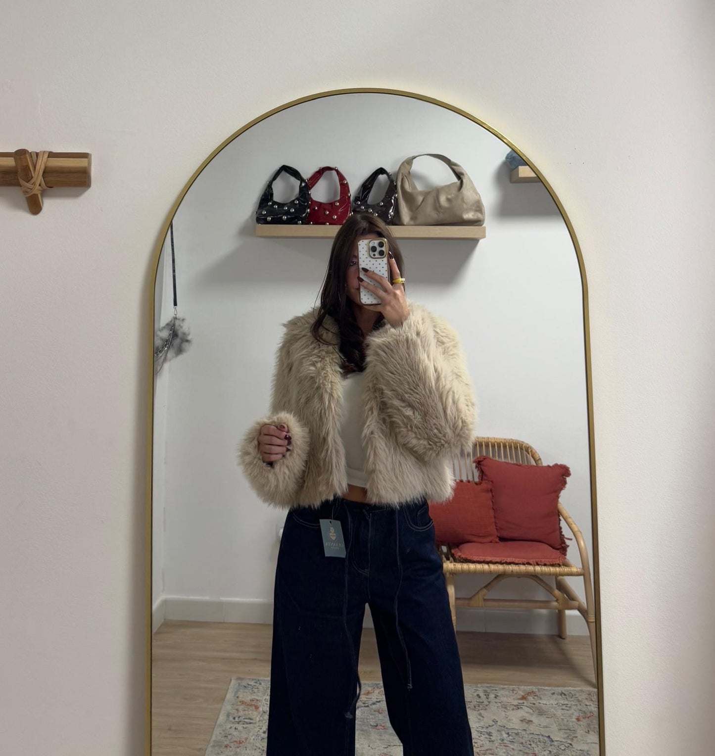 Abrigo chocolate blanco