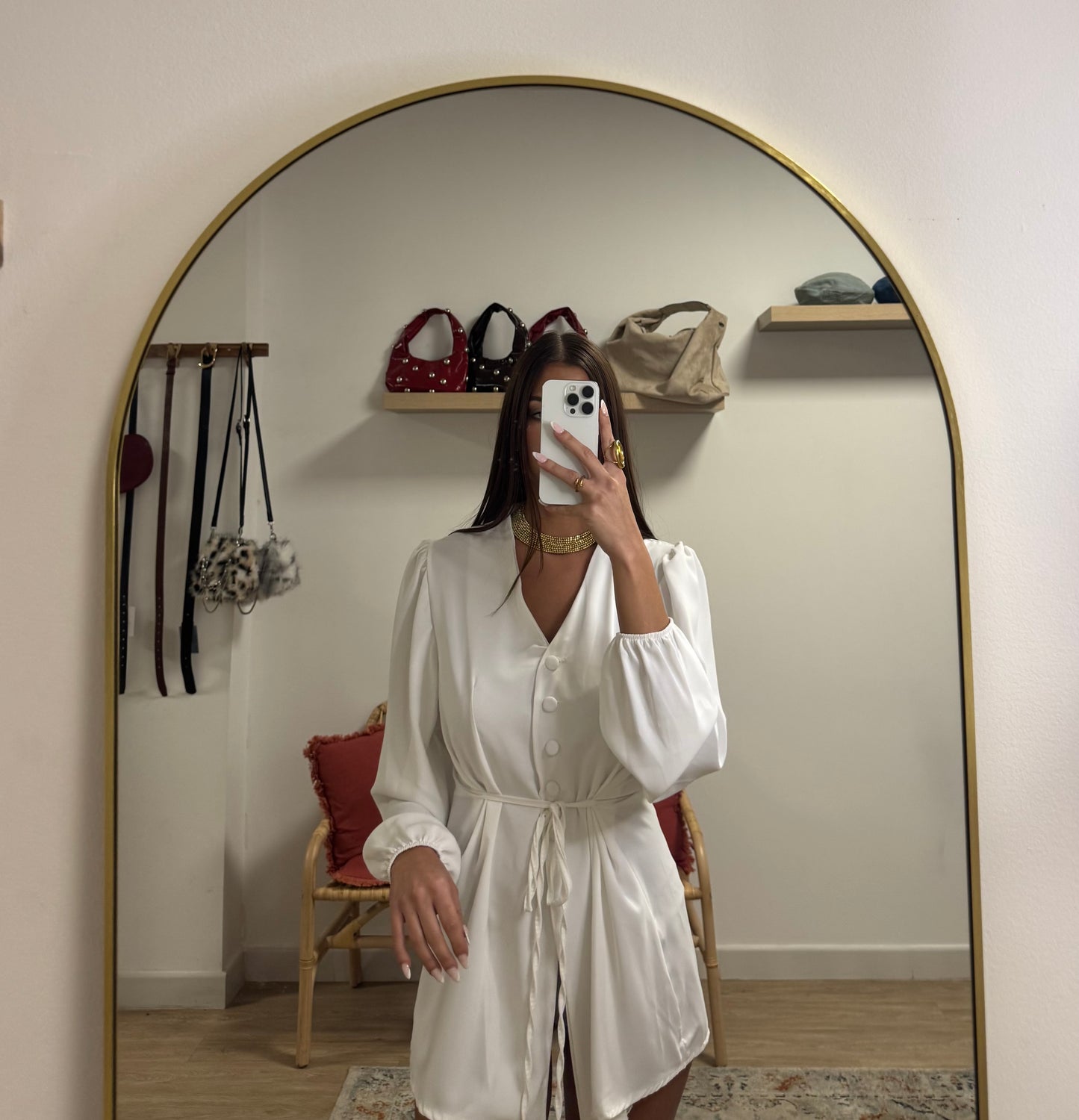 Blusa white