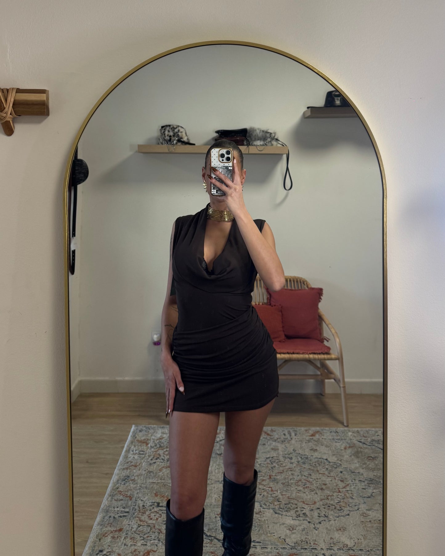 Vestido cascada Minos
