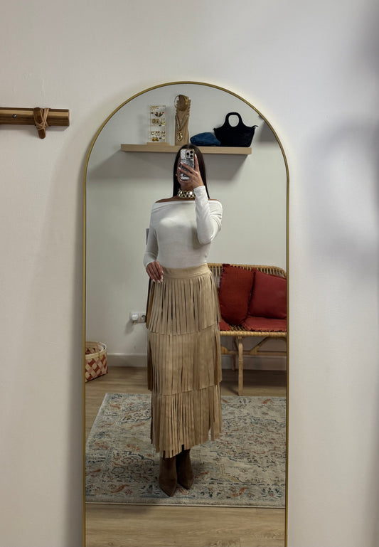 Falda Antelina Flecos