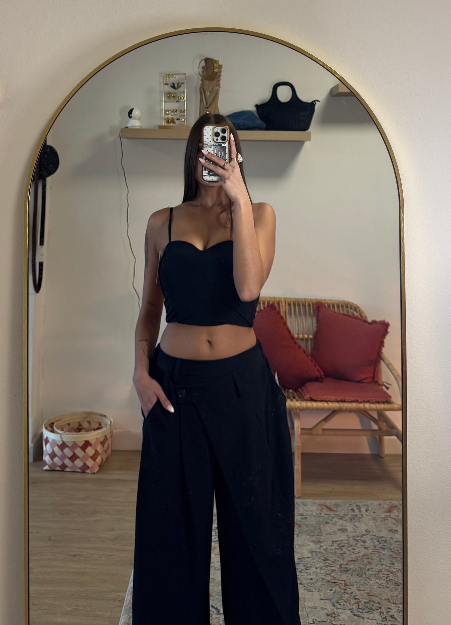 Pantalón bombacho cruz