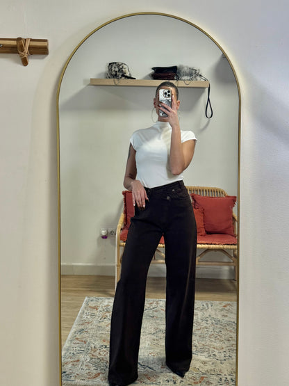 Pantalón jeans chocolate ￼
