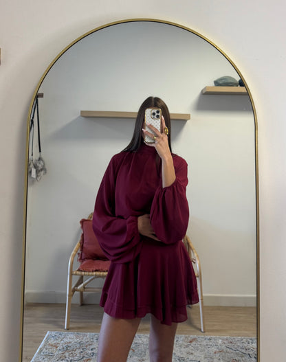 Vestido gaza volantes