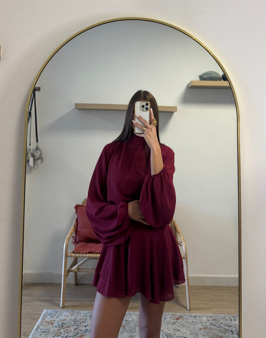 Vestido gaza volantes