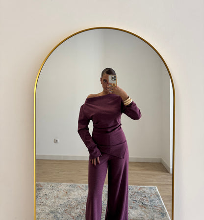 Conjunto punto burdeos