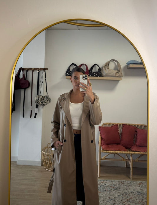 Gabardina Larga Polipiel