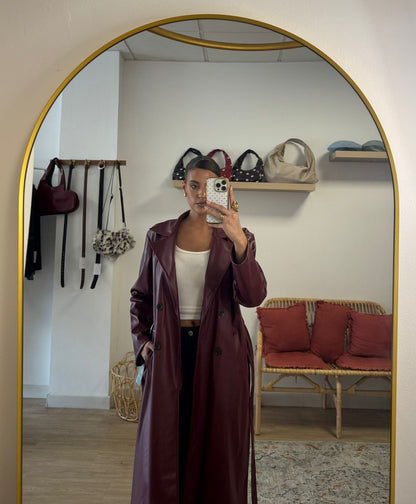 Gabardina Larga Polipiel