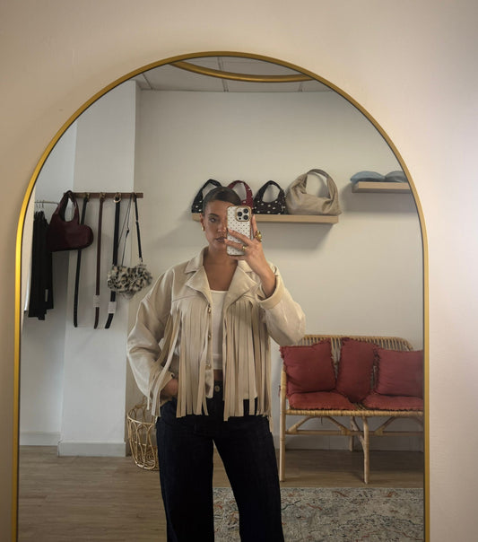 Chaqueta Antelina flecos