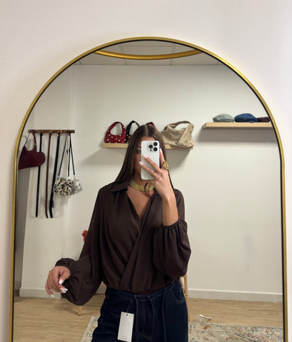 Body blusa cruzada