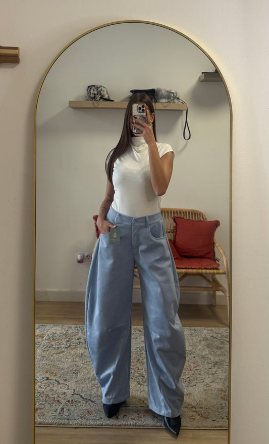 Pantalón bombacho ante