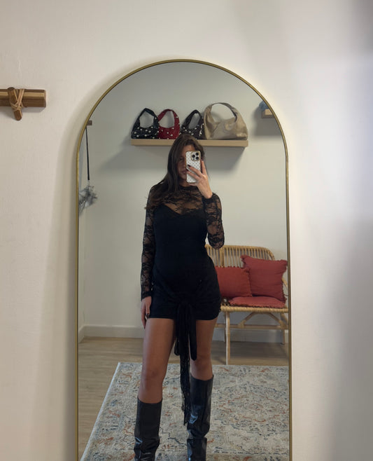 Vestido Encaje Negro