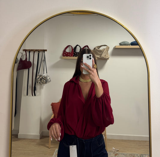 Body blusa cruzada