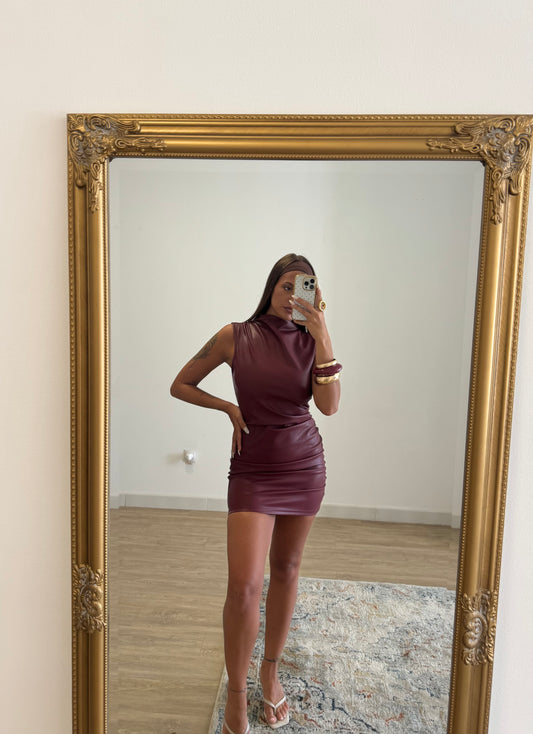 Vestido cuero | Tendencia Moda 2025