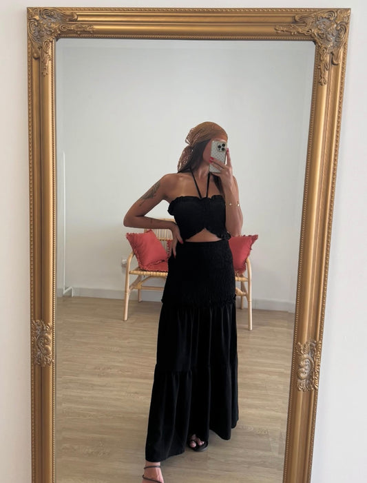 Vestido caribe negro | Tendencia Moda 2025