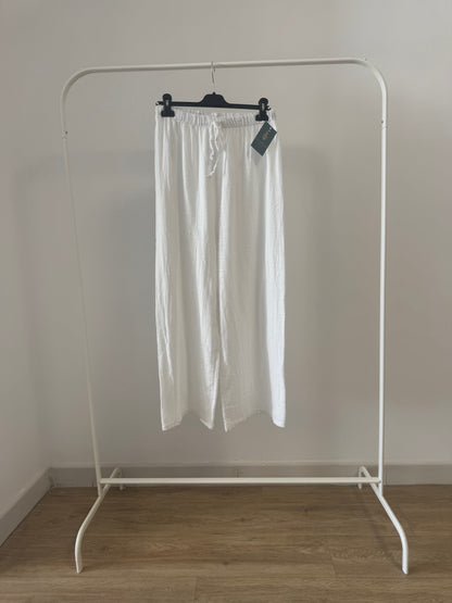 Pantalón Lino Blanco | Tendencia Moda 2025