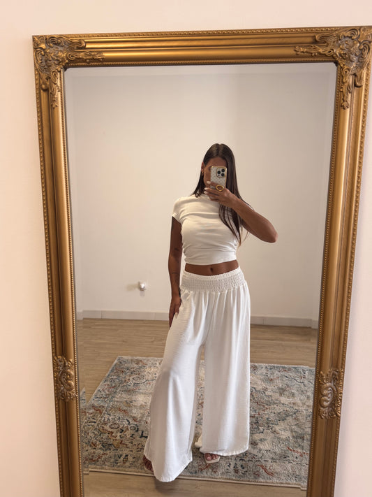 Pantalón Fruncido Largo | Tendencia Moda 2025